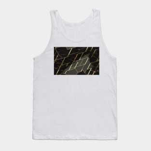 Seamless Black & Gold Texture Patterns VII Tank Top